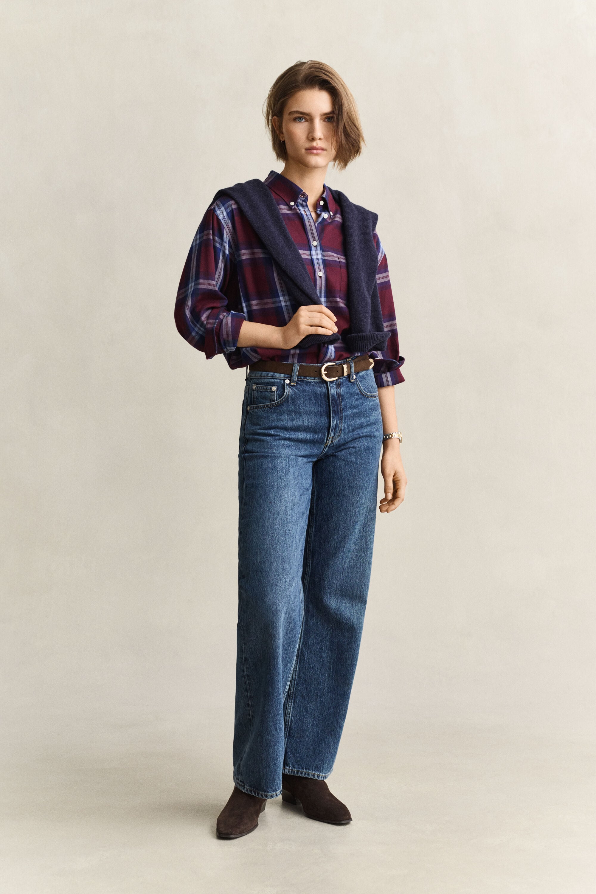 Chemise décontractée en flanelle