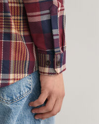 Surchemise en sergé épais à carreaux