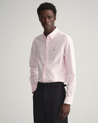 Chemise slim fit en coton Oxford