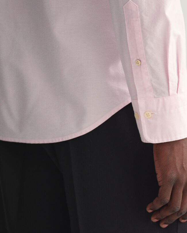 Chemise slim fit en coton Oxford