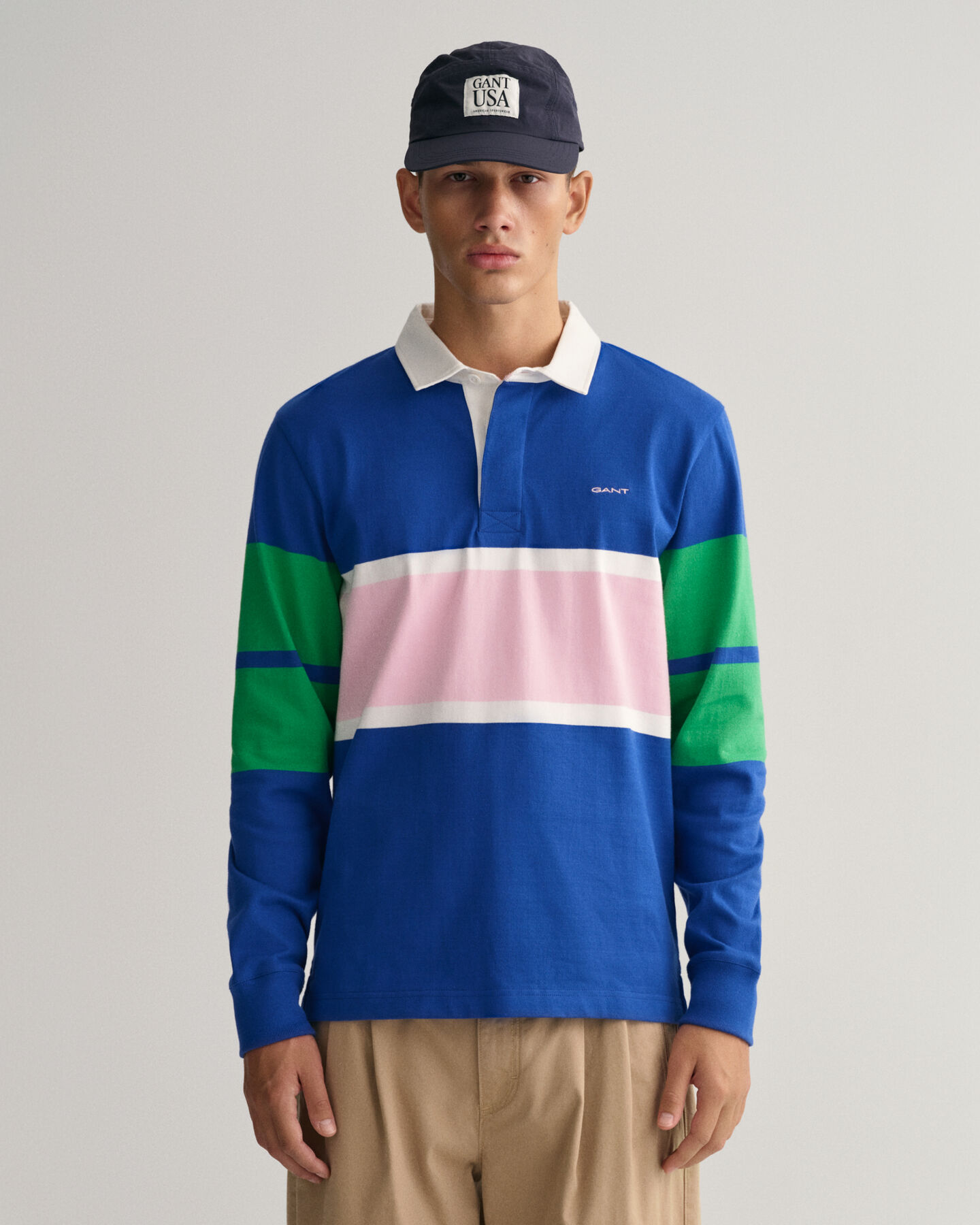 Polo Rugger en colour-block