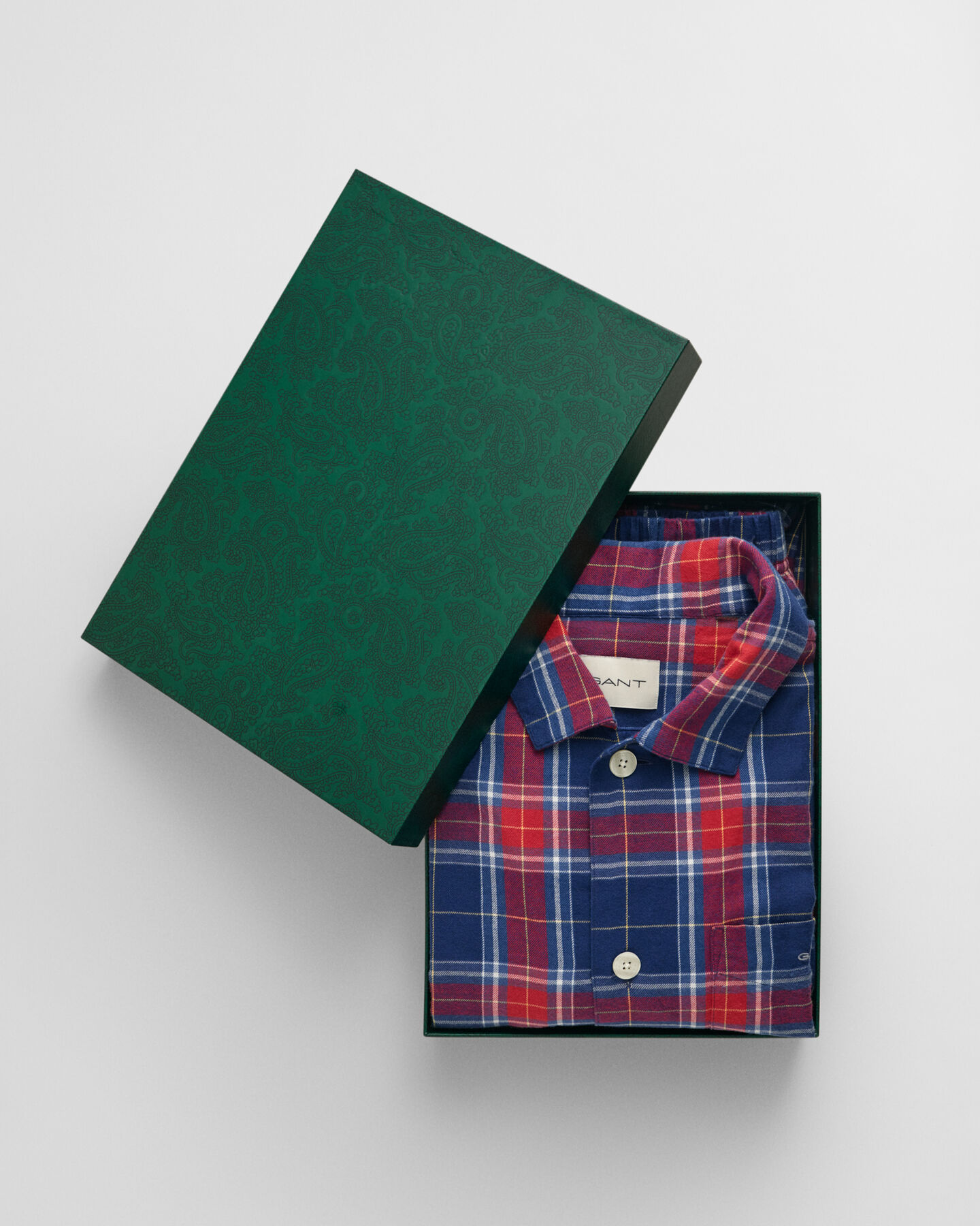 Coffret cadeau pyjama en flanelle avec chemise et pantalon