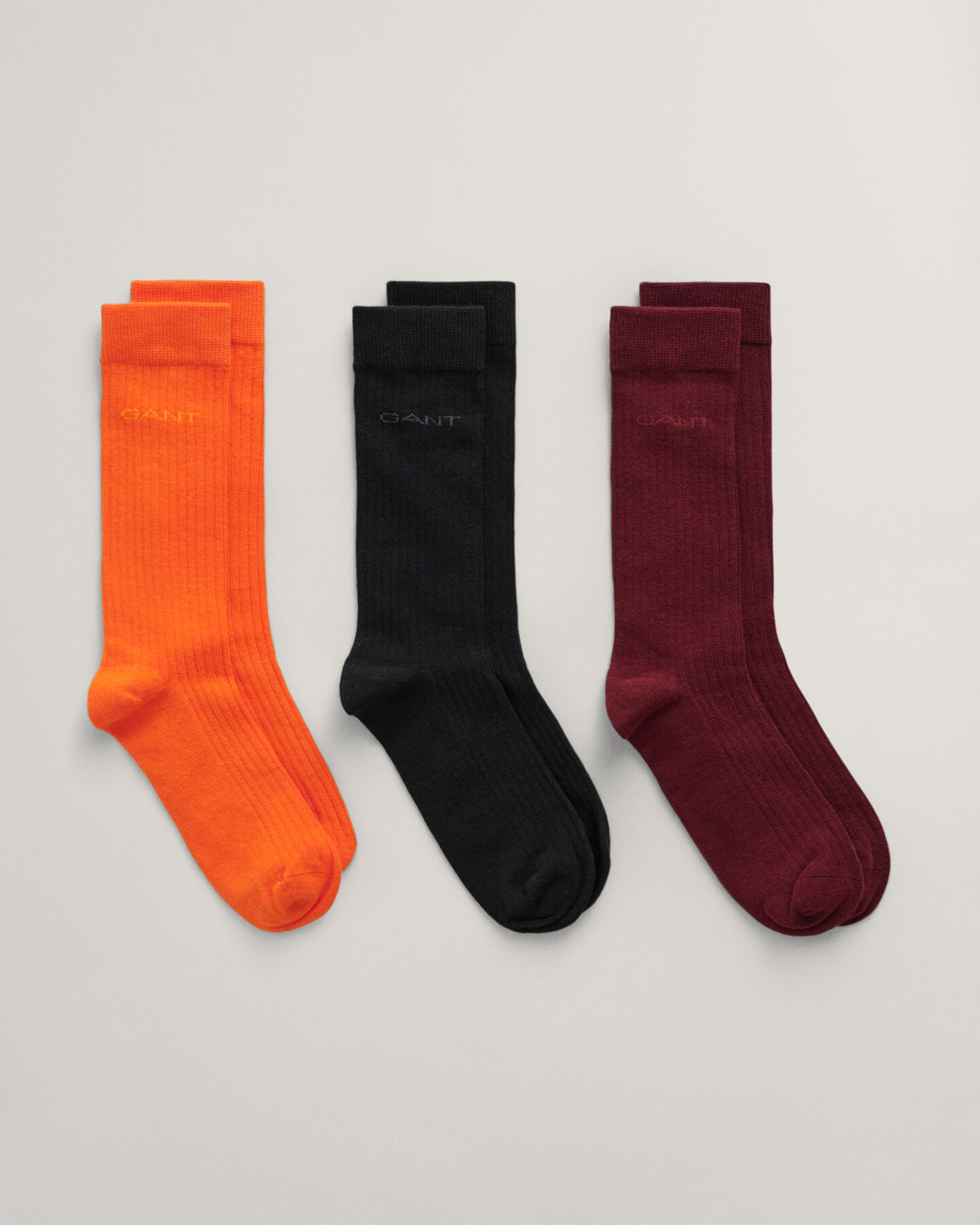 Lot de 3&nbsp;paires de chaussettes c&ocirc;tel&eacute;es avec logo Tonal Teens