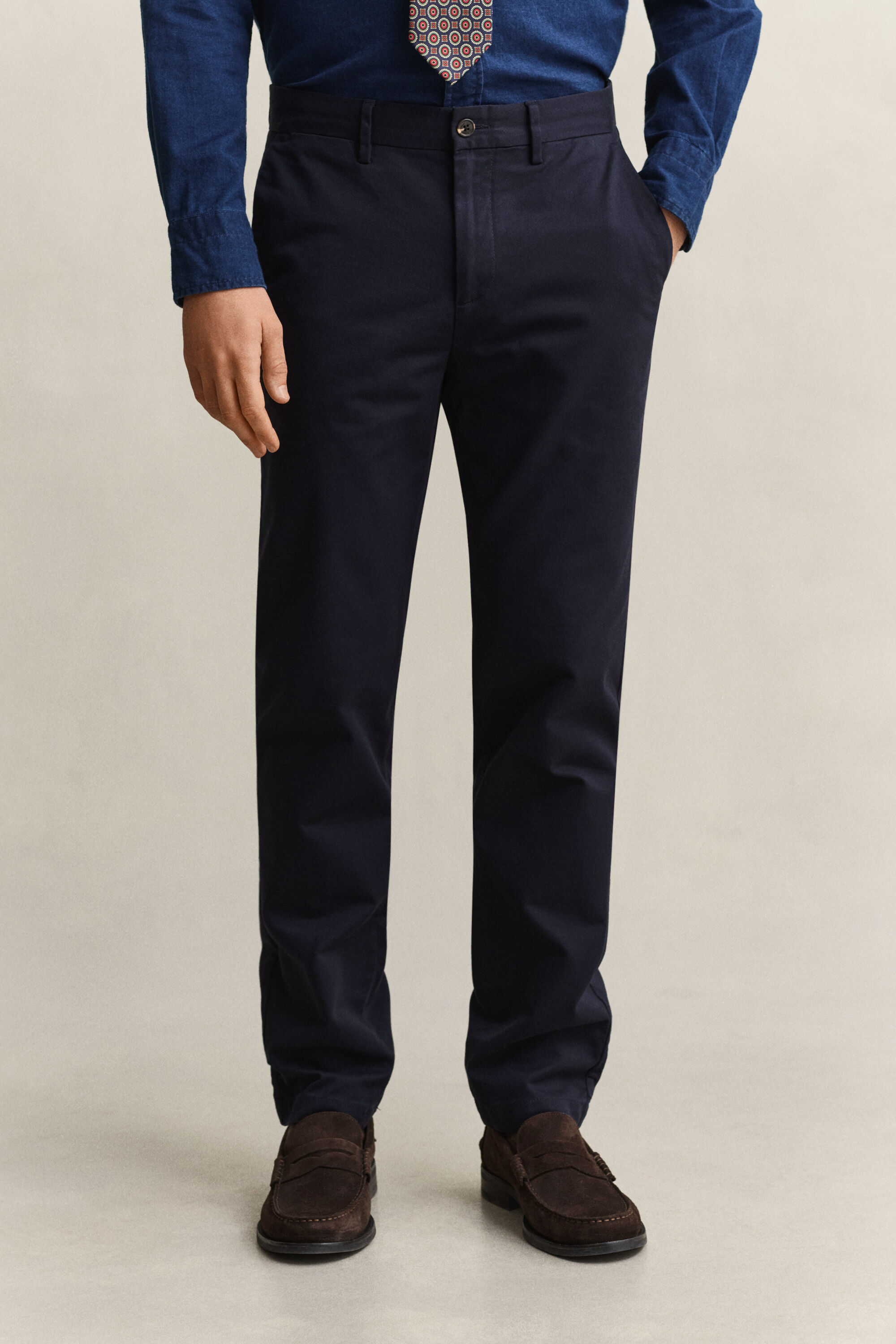 Pantalon chino élégant coupe slim