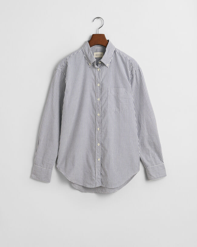 Chemise relaxed fit en coton Oxford Luxury à rayures