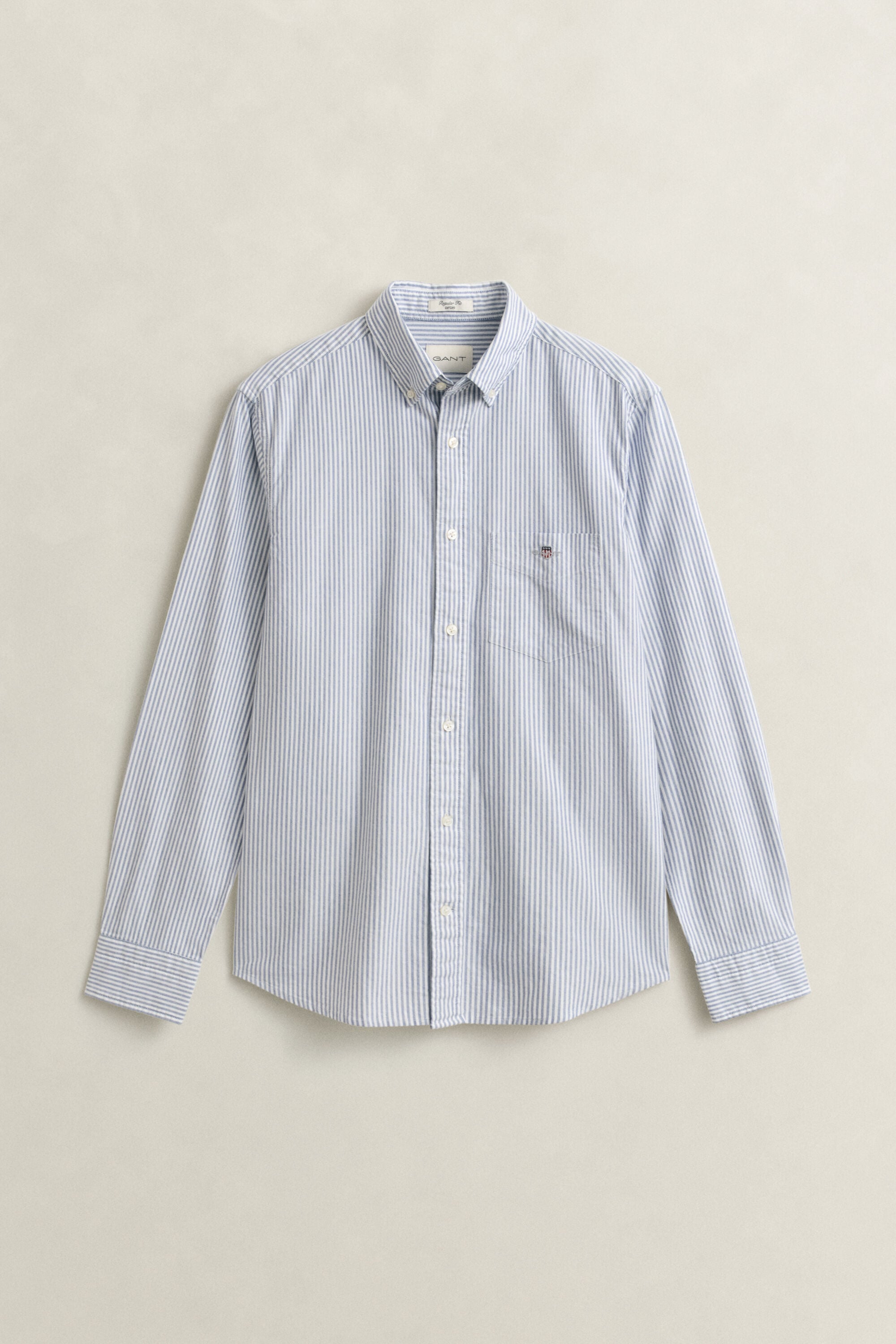 Chemise en coton Oxford classique à rayures Banker