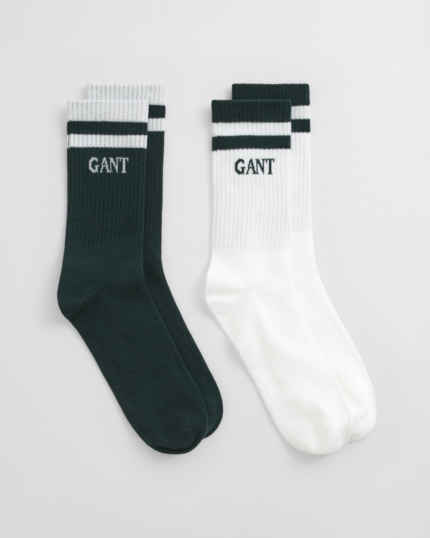 Lot de 2 paires de chaussettes de sport à rayures