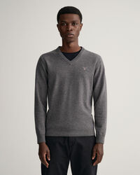 Pull col V en laine d'agneau ultrafine