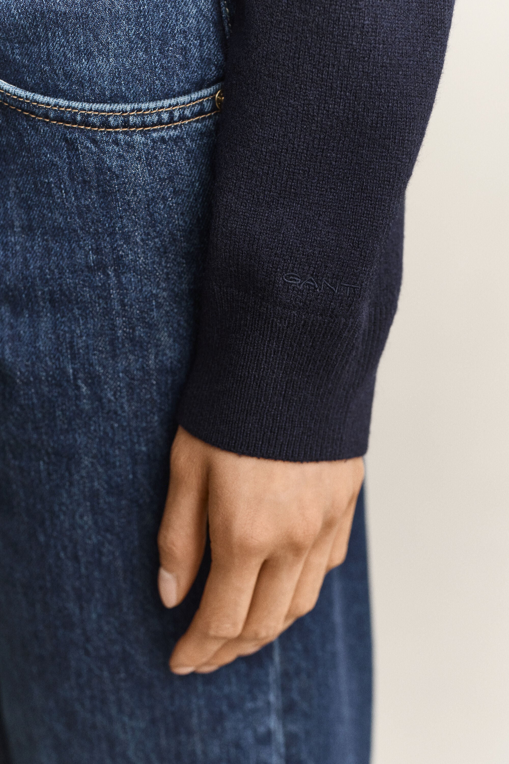 Pull rugger en laine d’agneau