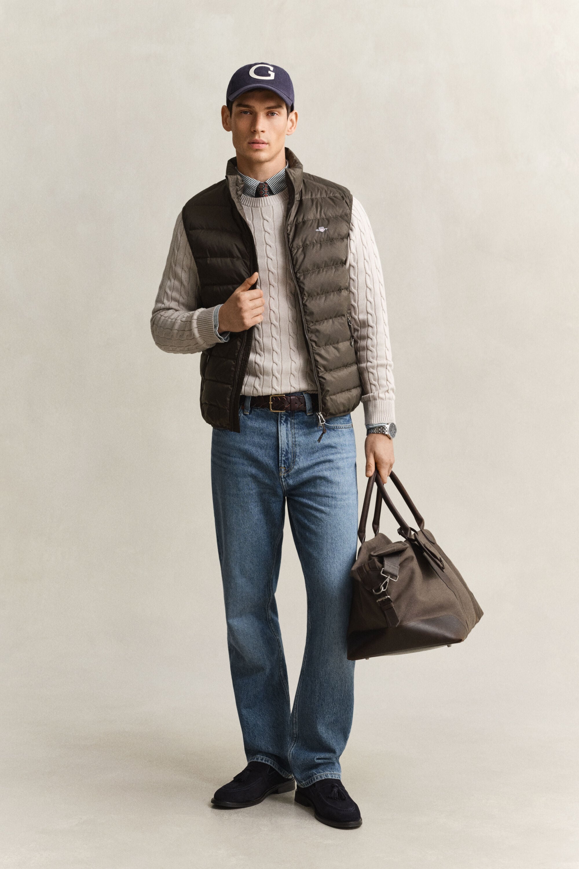Doudoune sans manches légère en duvet