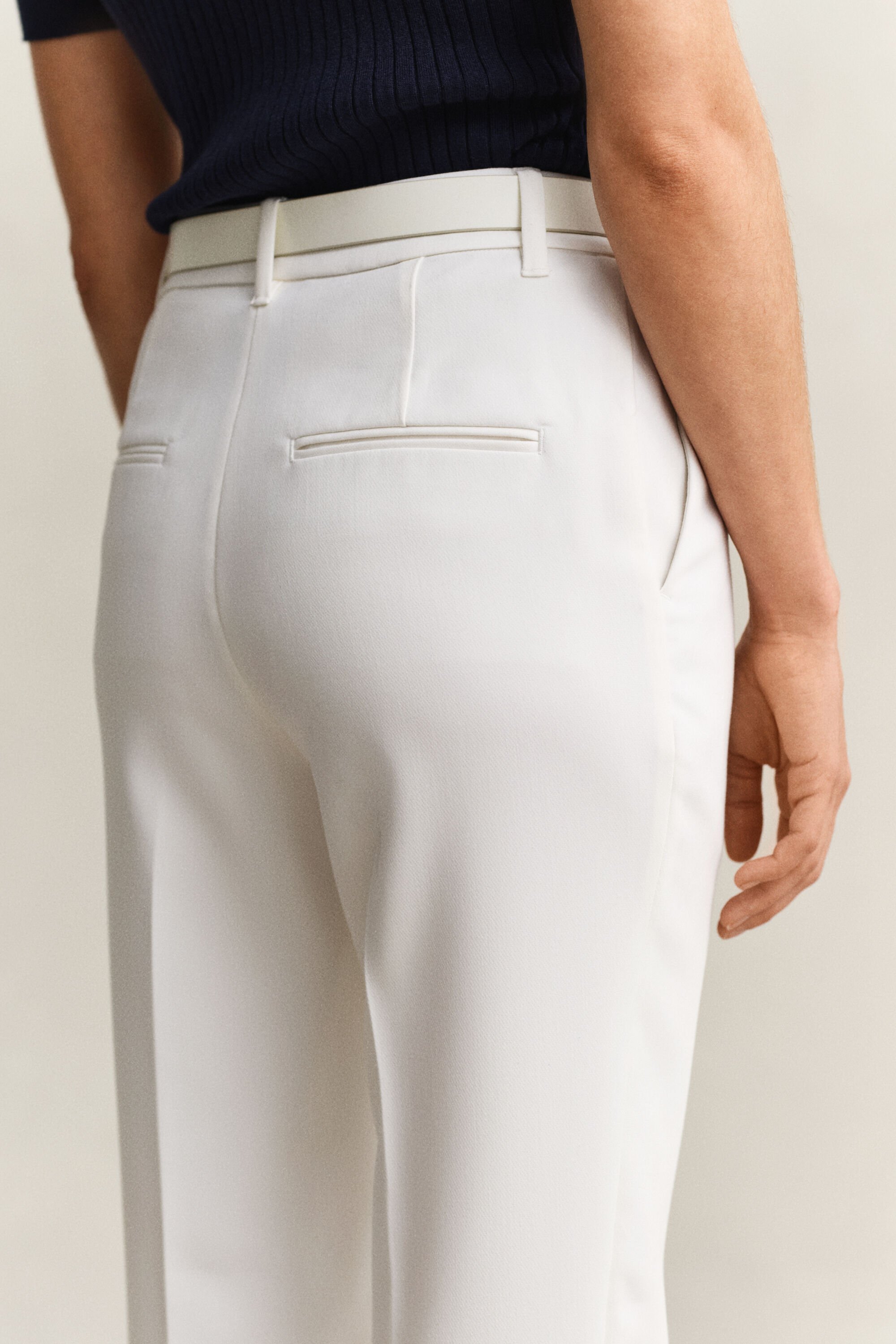 Pantalon décontracté coupe évasée