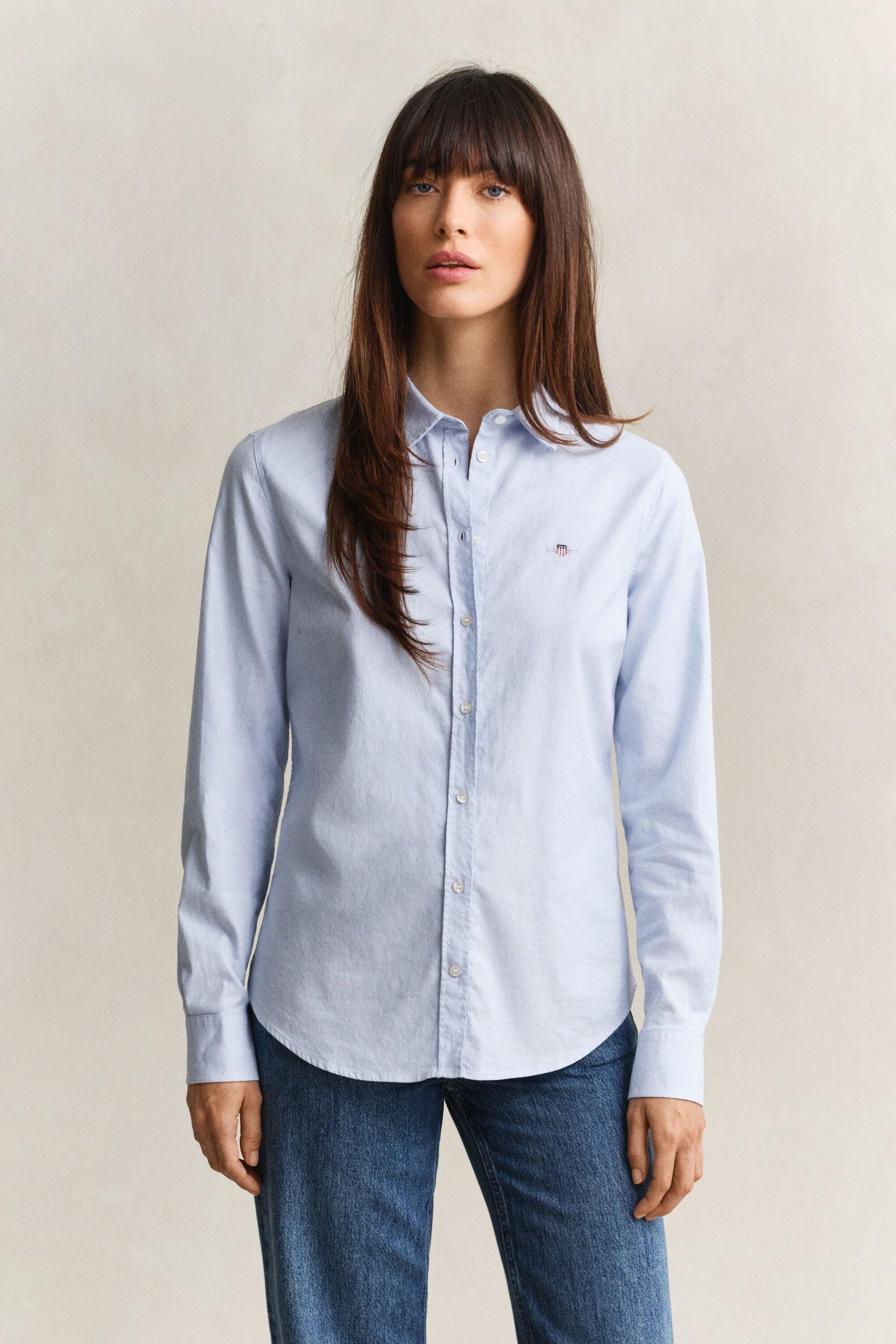 Chemise slim en coton Oxford classique extensible