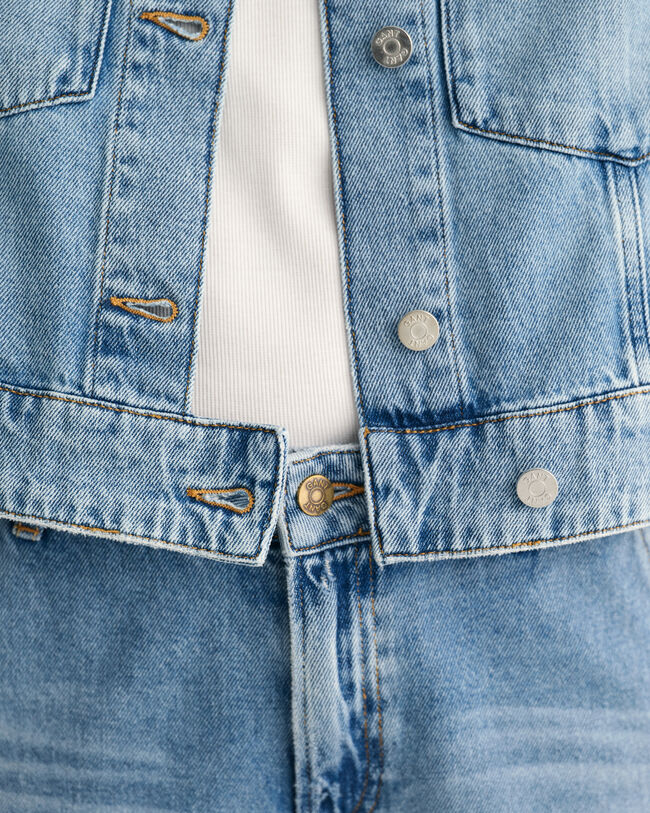 Veste courte en denim