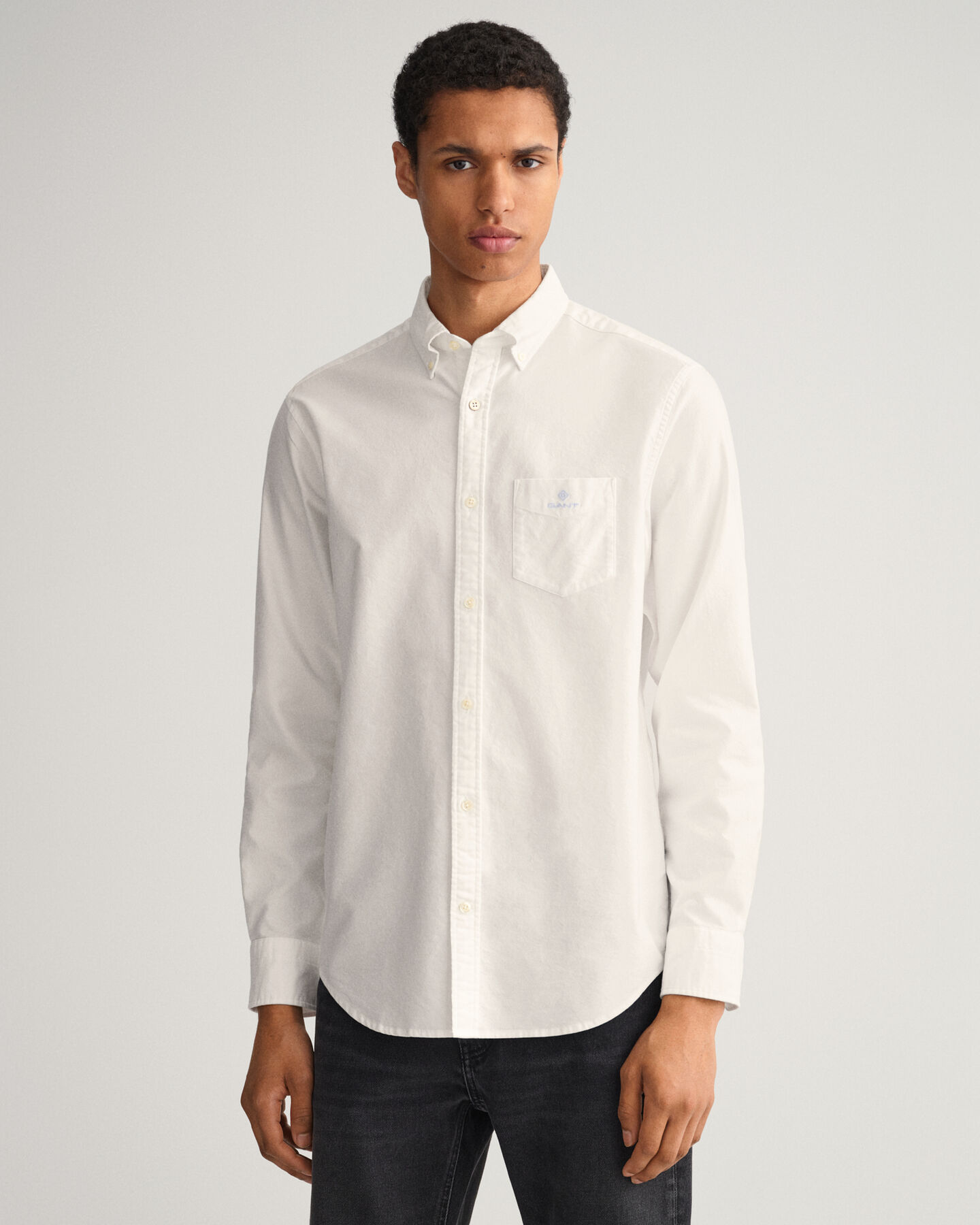 Chemise regular fit en coton Oxford Beefy