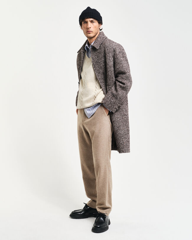 Pantalon de costume slim fit &agrave; chevrons