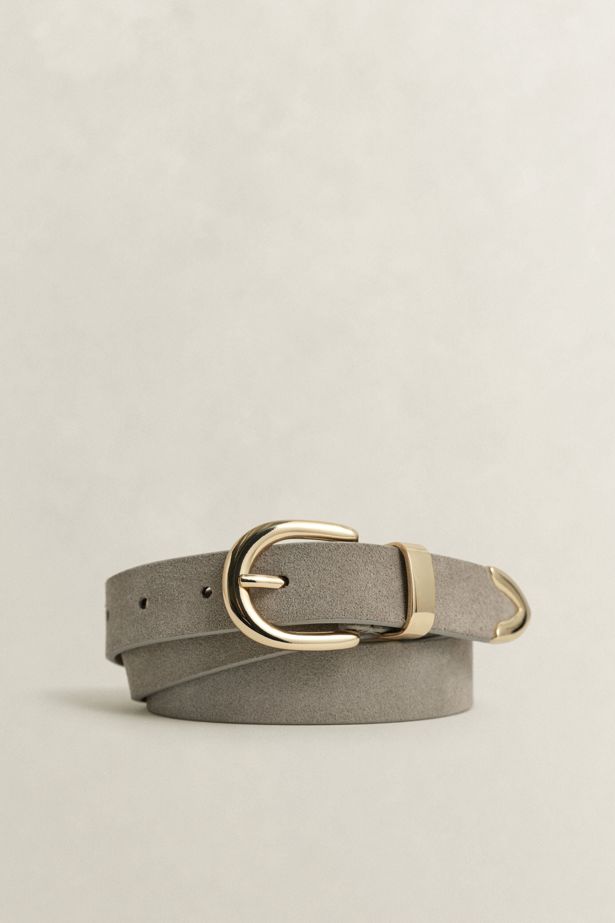 Ceinture en daim et métal