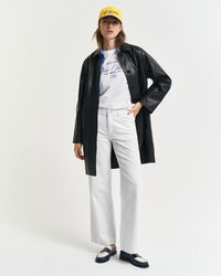 Jean jambes droites coupe décontractée blanc