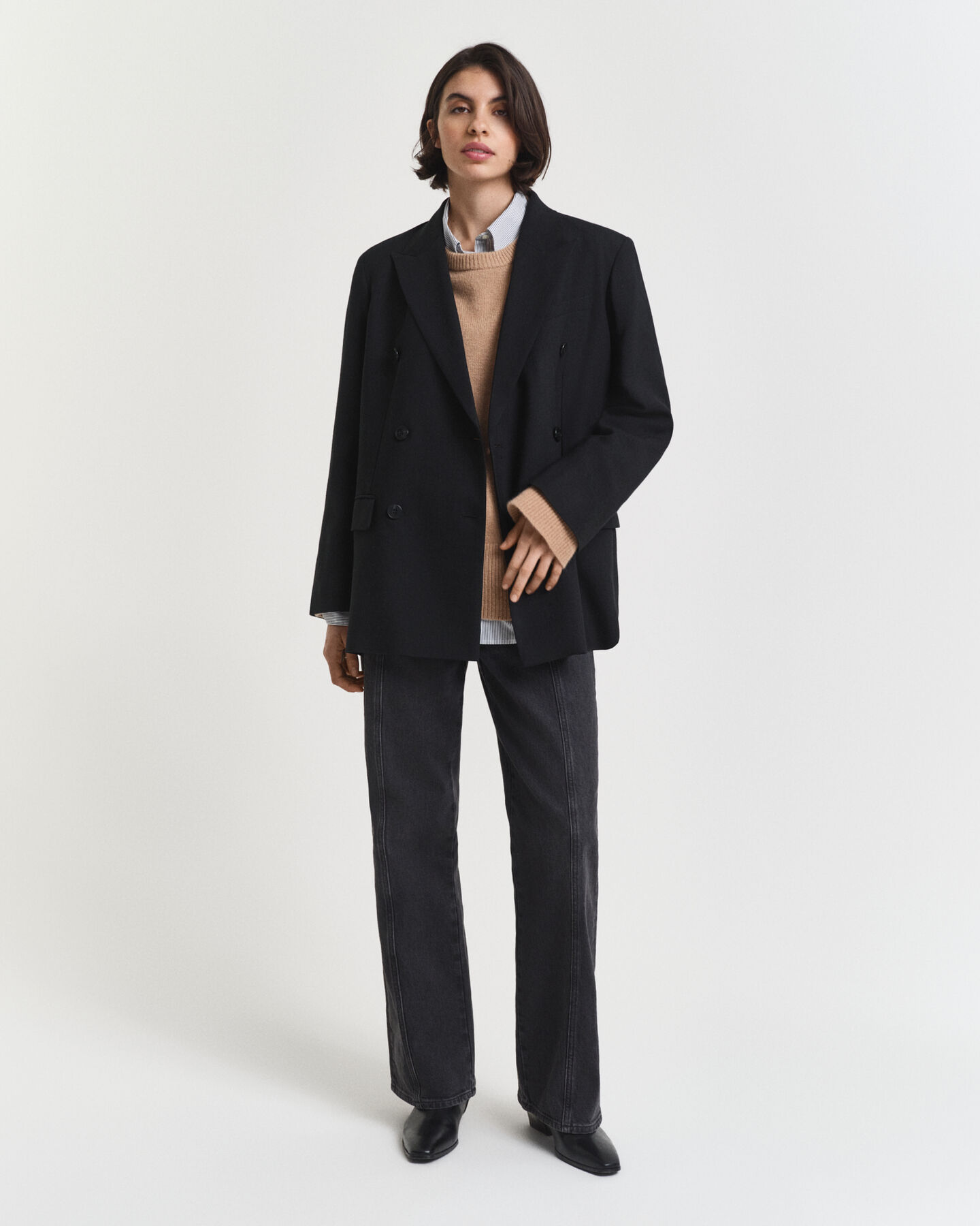 Pull col rond en cachemire