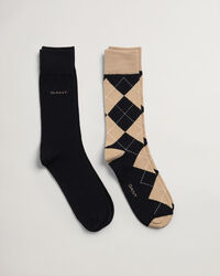 Lot de 2 paires de chaussettes à motif argyle
