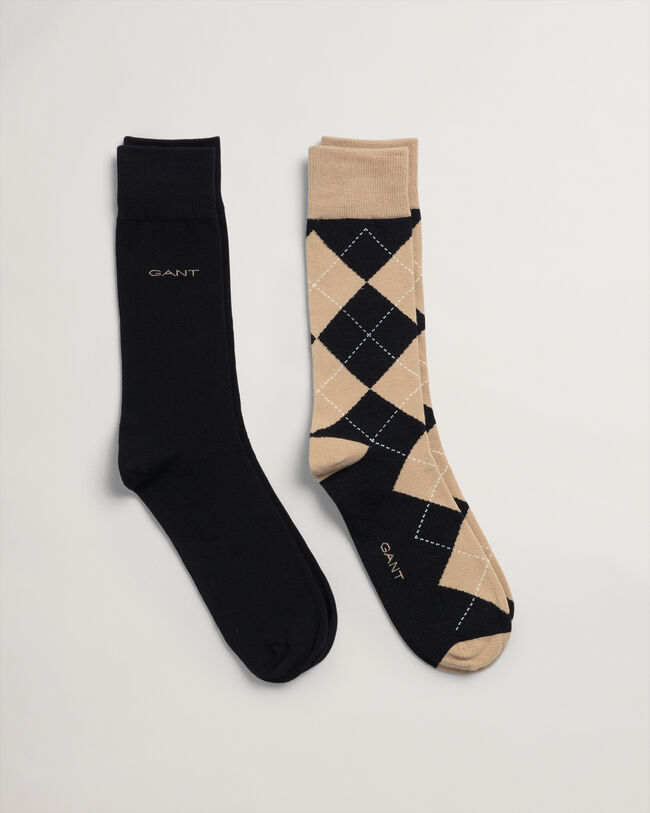 Lot de 2 paires de chaussettes à motif argyle