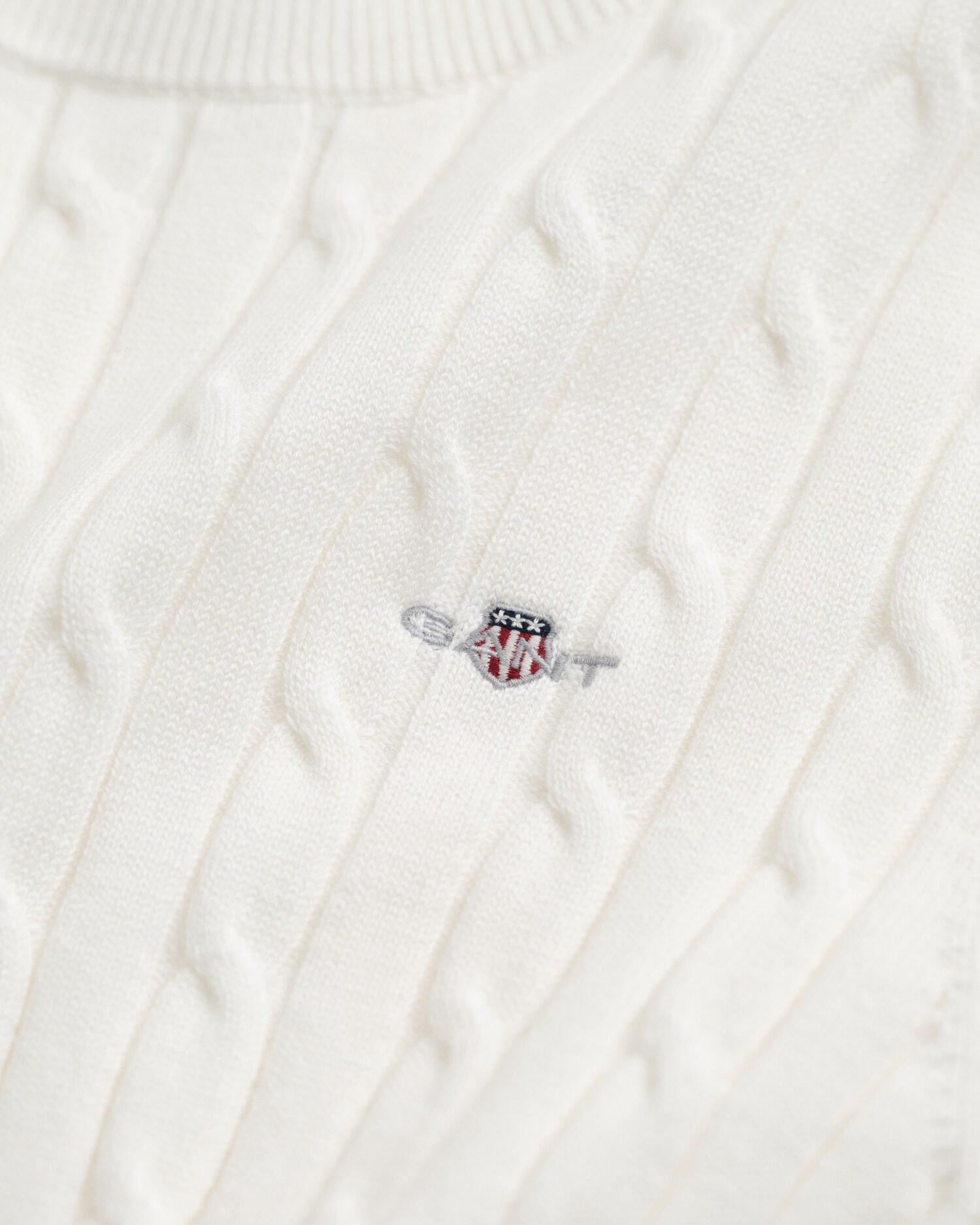 Pull à manches courtes en maille torsadée