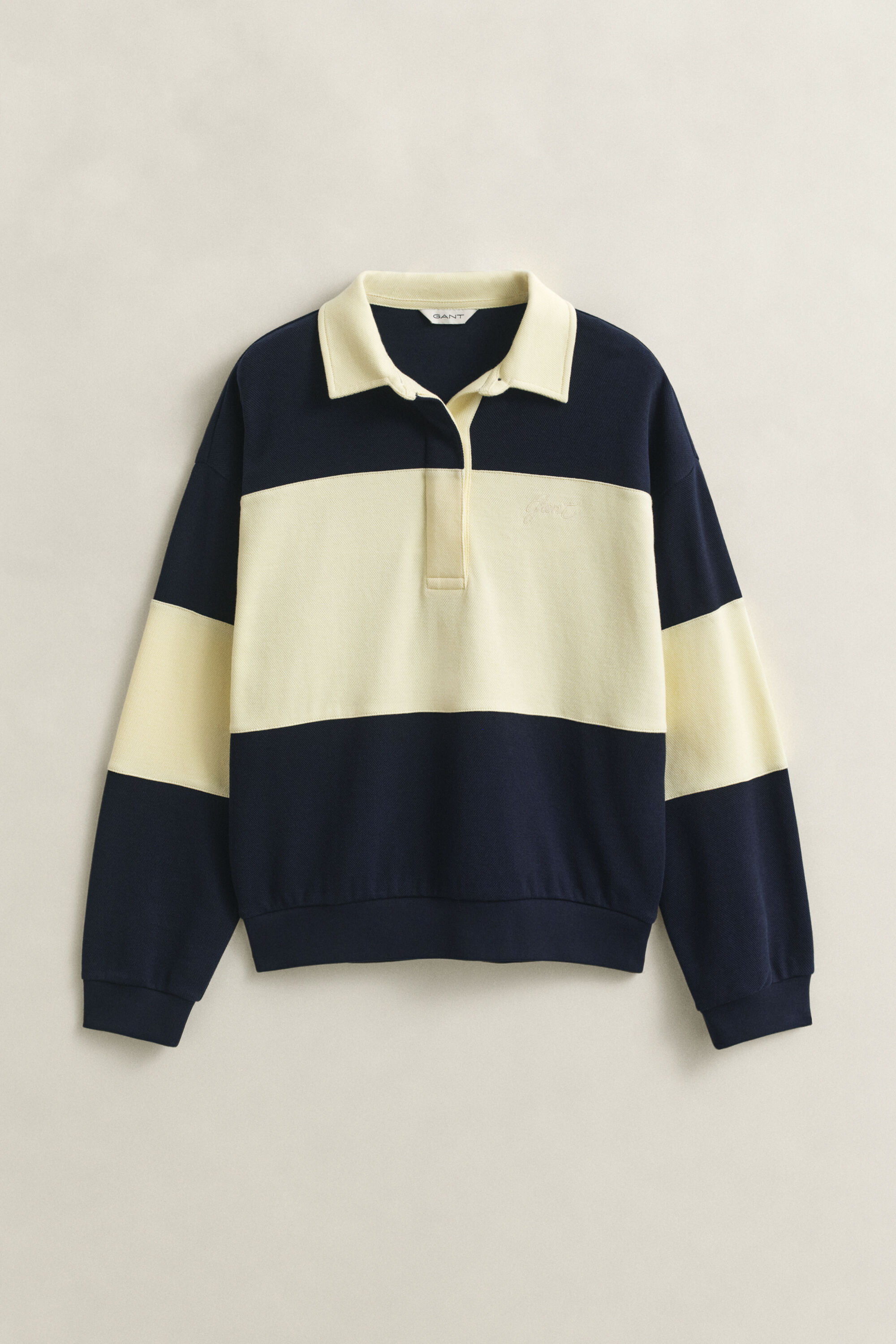 Rugger en piqué texturé à colour-block