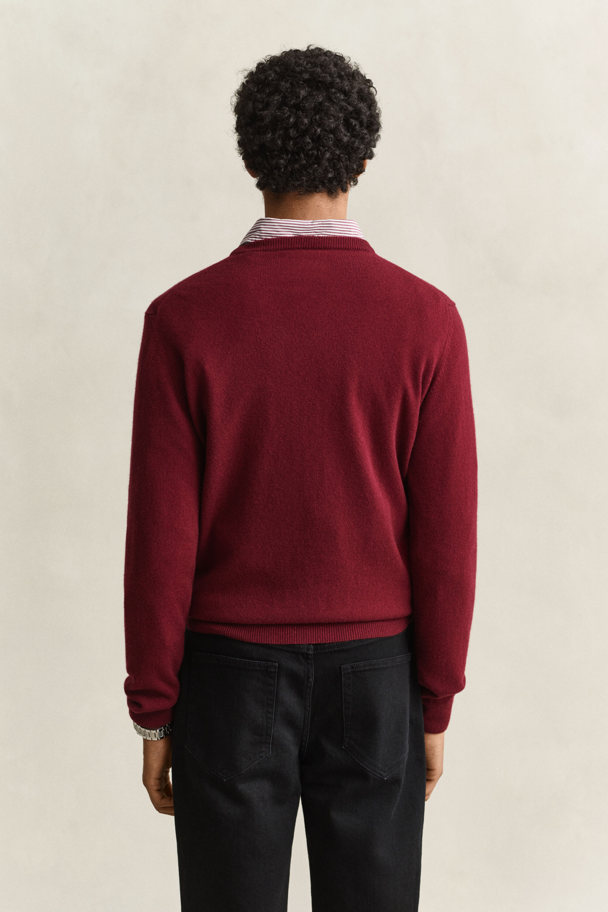 Pull col rond en laine d’agneau