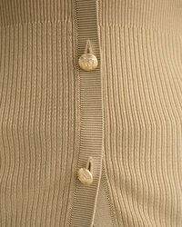 Haut côtelé style cardigan