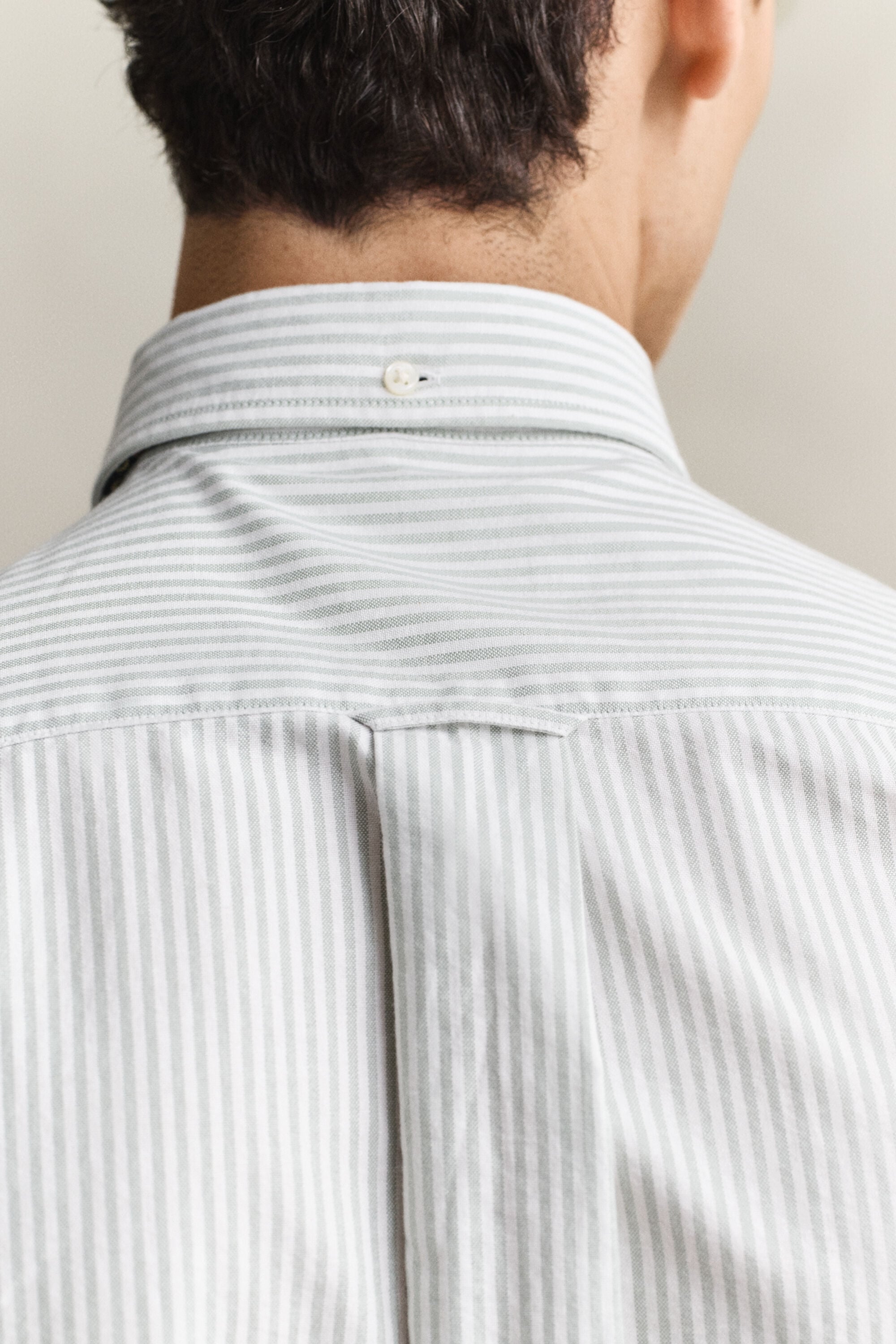 Chemise en coton Oxford classique à rayures Banker