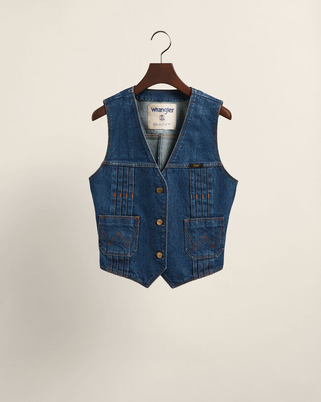 Veste sans manches en denim Wrangler x GANT