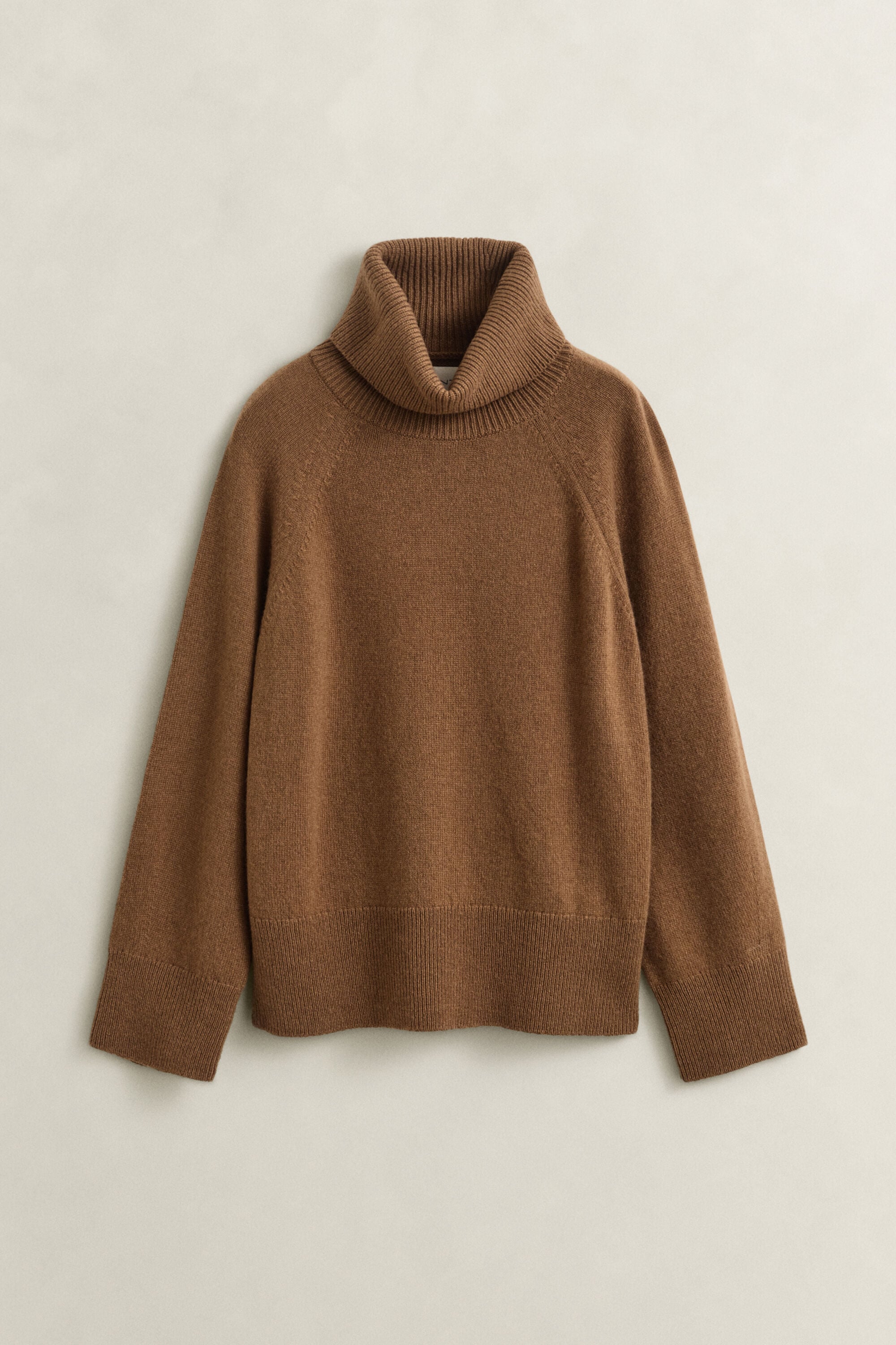 Pull col roulé en laine et cachemire