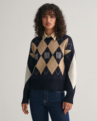 Pull ras du cou ultrafin Argyle