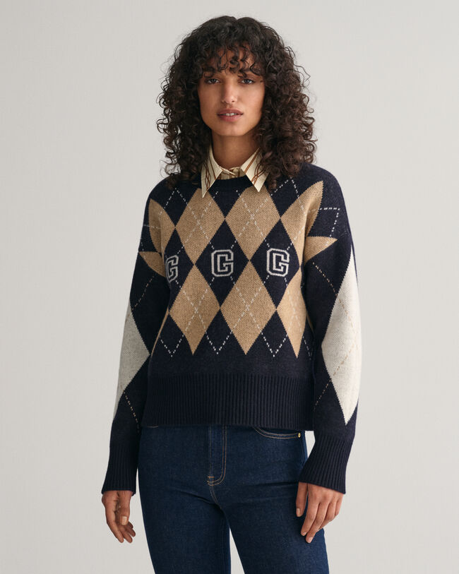 Pull ras du cou ultrafin Argyle