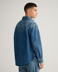 Chemise relaxed fit en denim Western