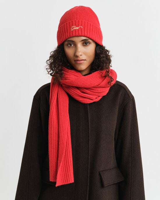 Coffret cadeau bonnet et écharpe avec inscription