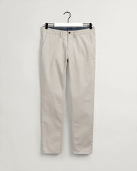 Pantalon chino slim fit en sergé Hallden
