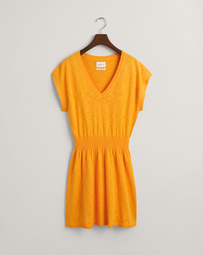 Robe en lin m&eacute;lang&eacute;