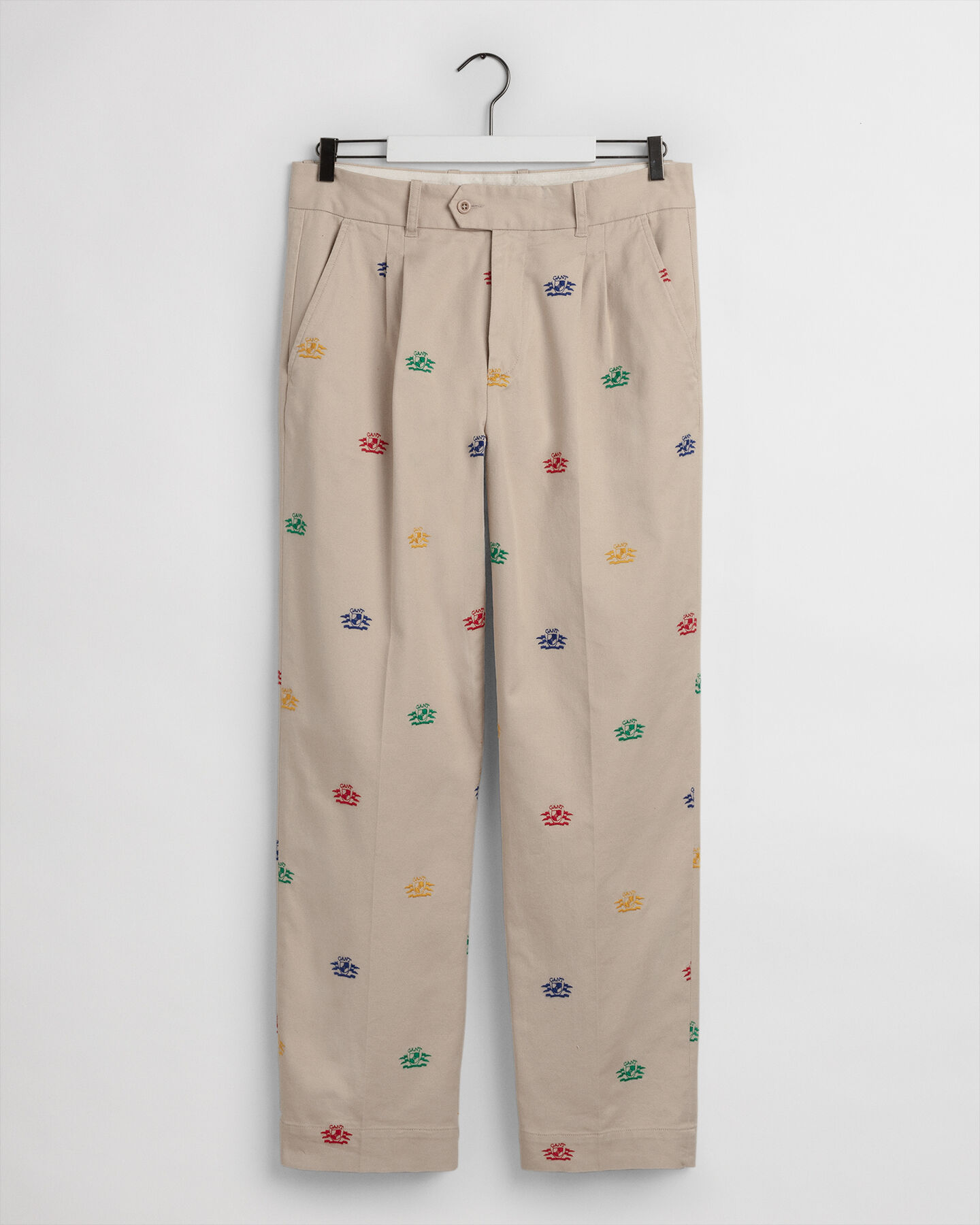 Pantalon chino brodé Crest