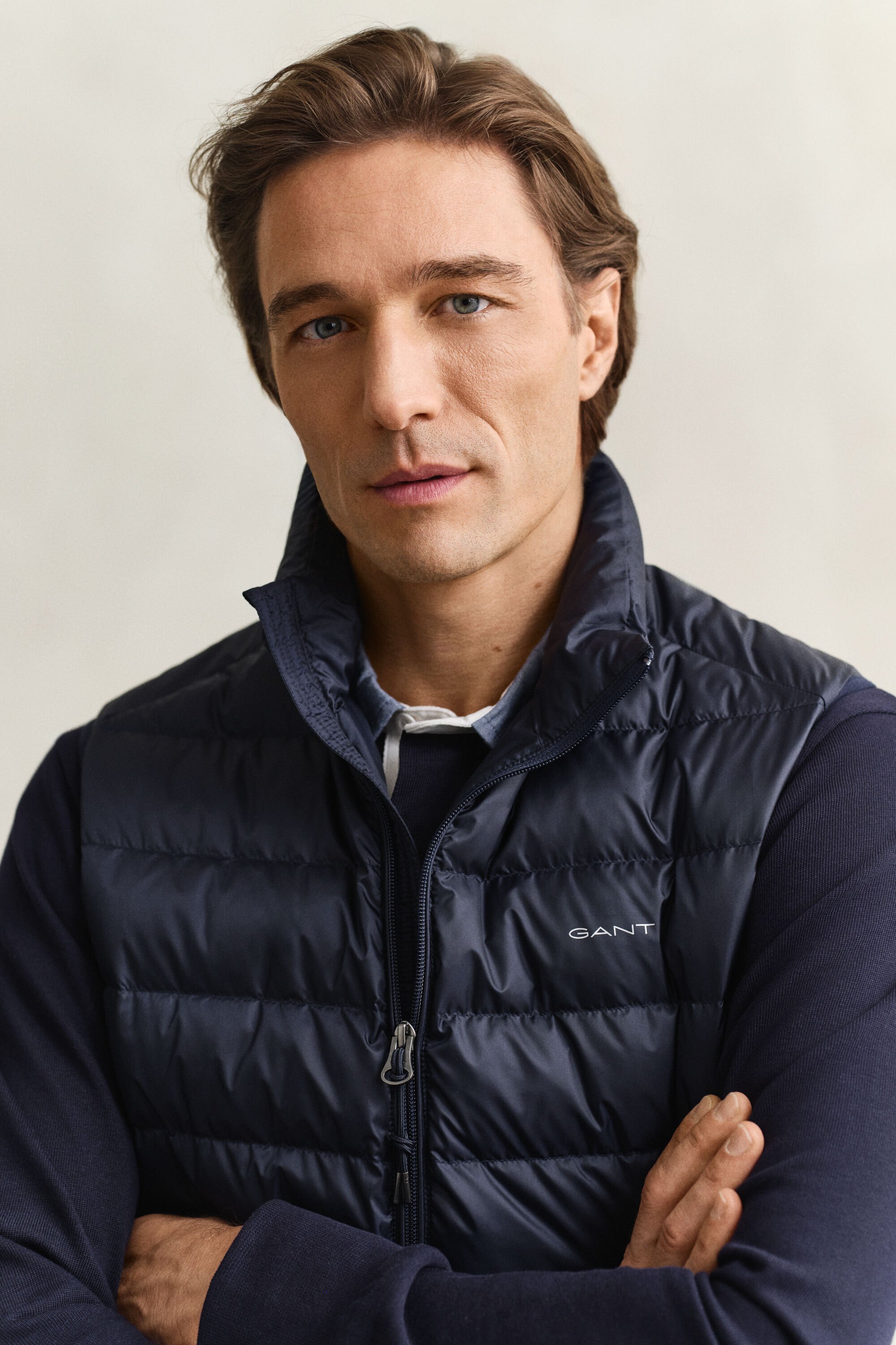 Doudoune sans manches légère en duvet