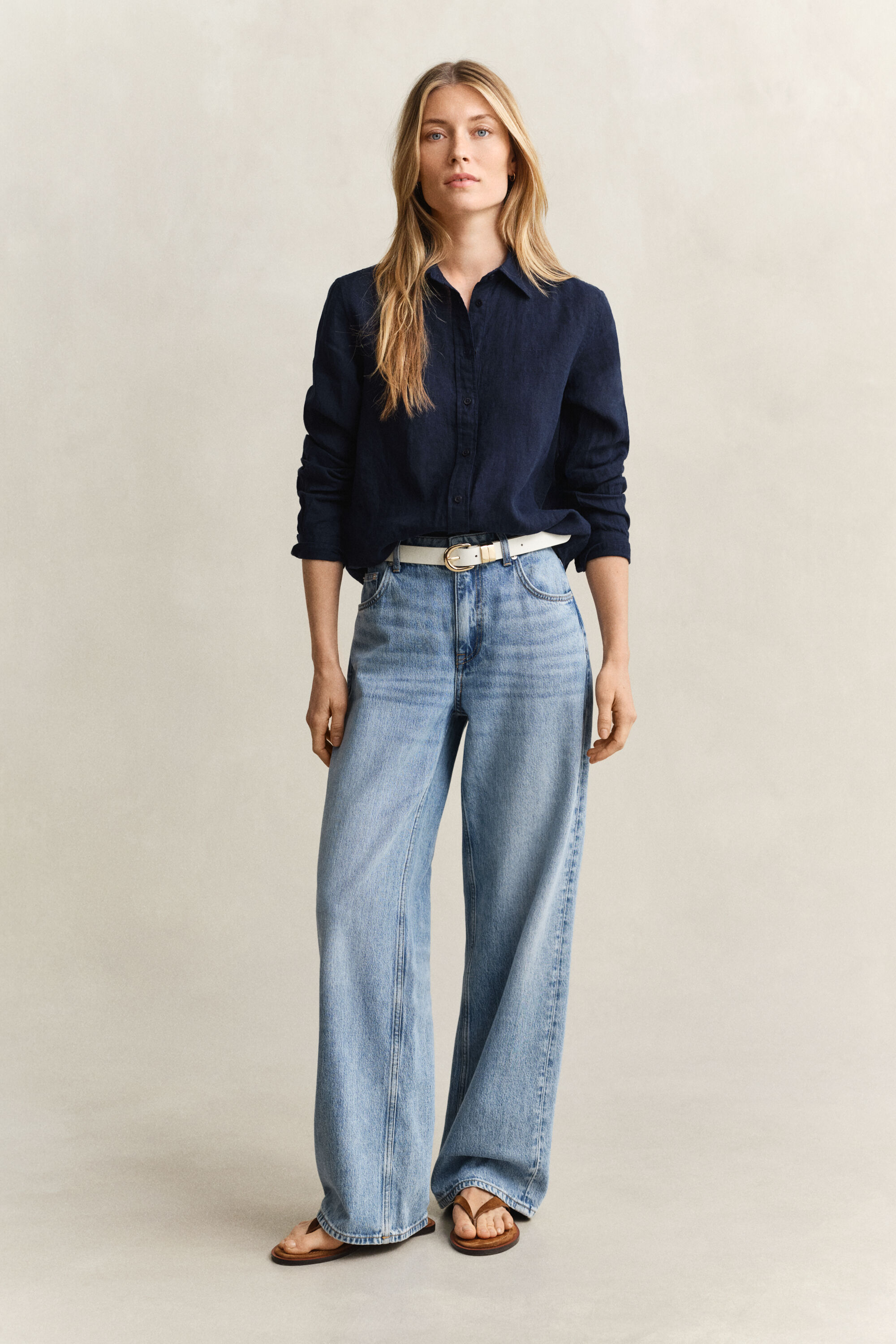 Chemise regular fit en lin