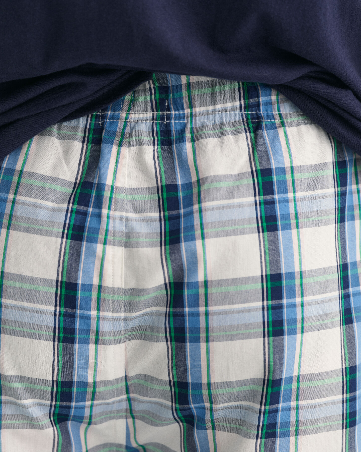 Short de pyjama &agrave; carreaux