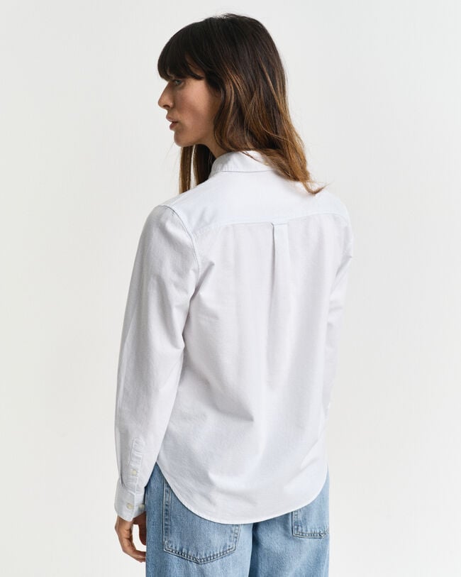 Chemise coupe regular classique en coton Oxford à rayures