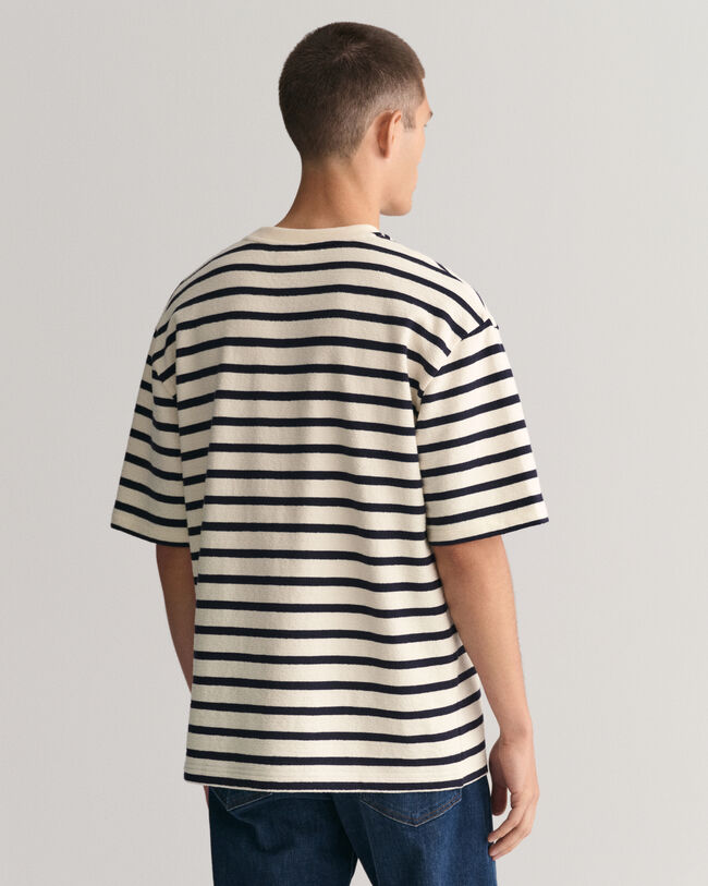 T-shirt &agrave; rayures textur&eacute;