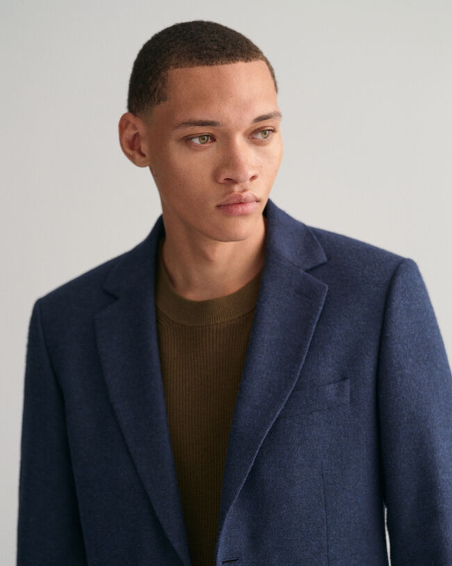 Veste blazer de costume &agrave; chevrons