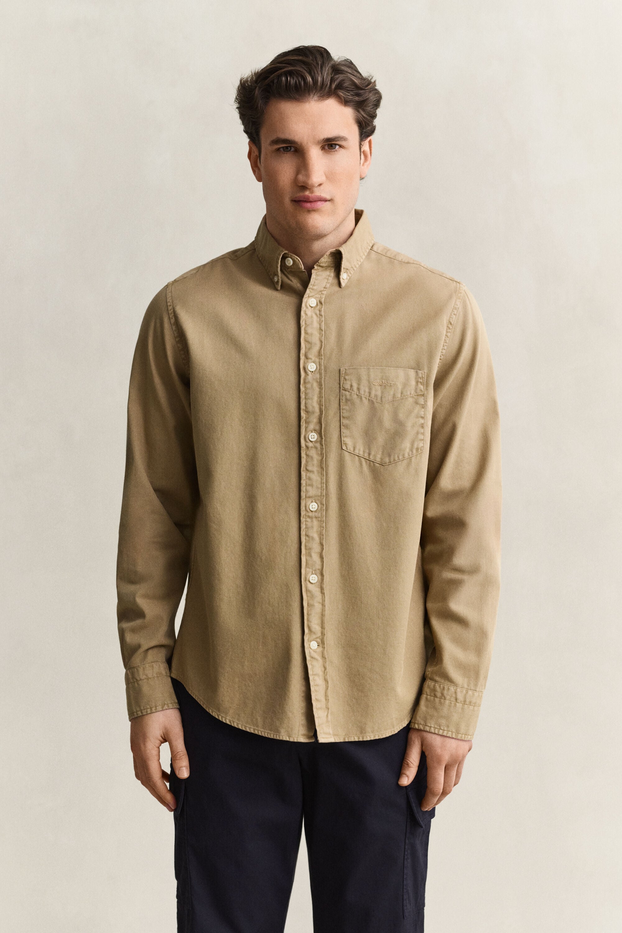 Chemise coupe regular en sergé