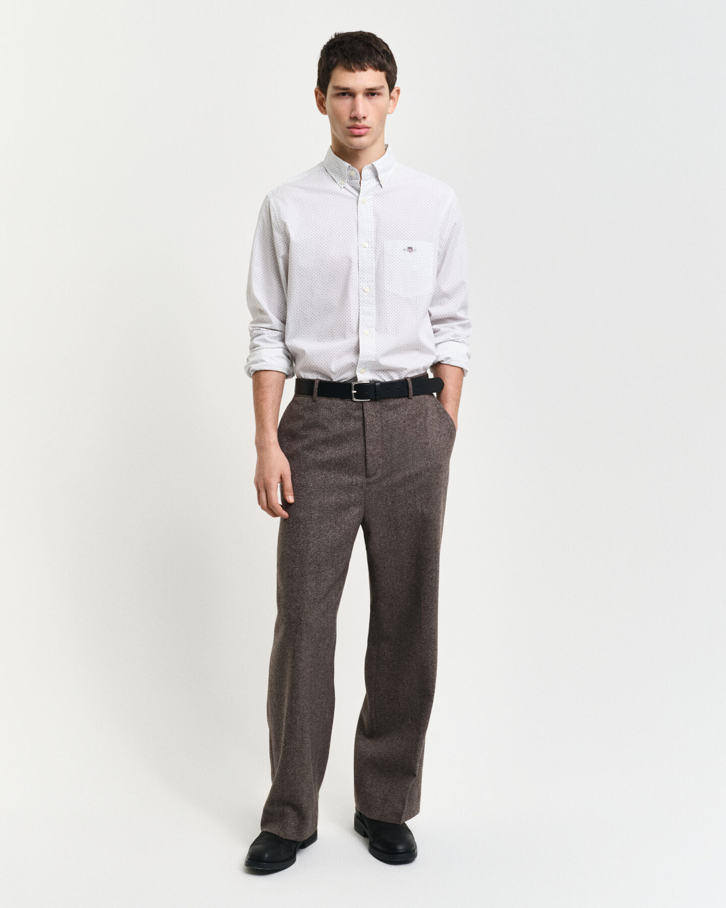 Chemise à petit imprimé regular fit