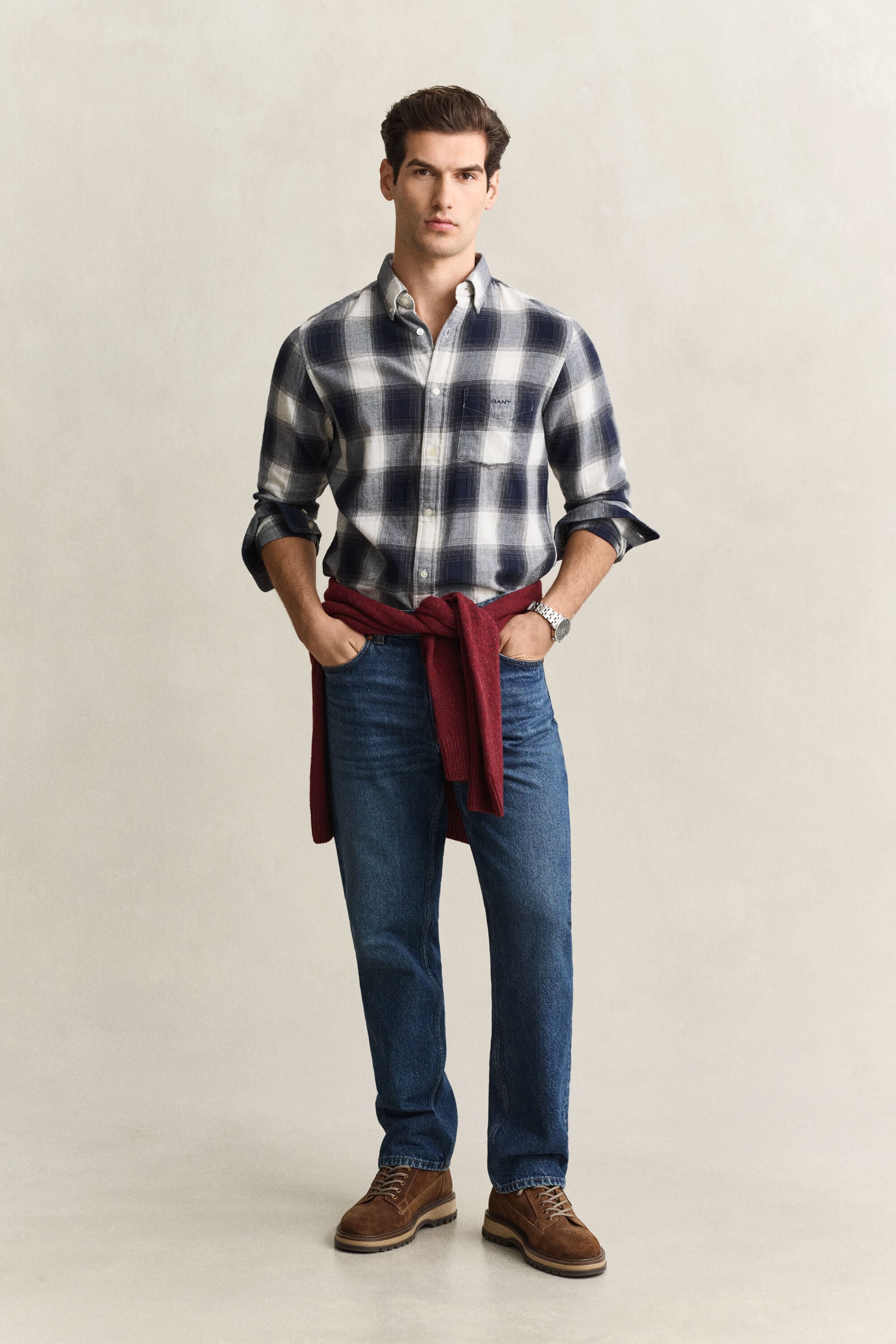 Chemise en flanelle à carreaux Windblown