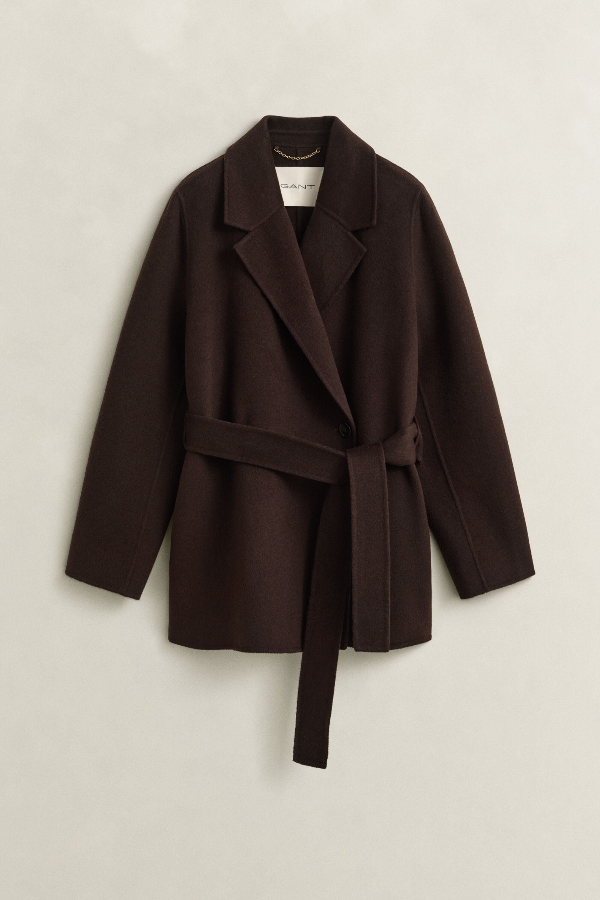 Veste cousue main avec ceinture