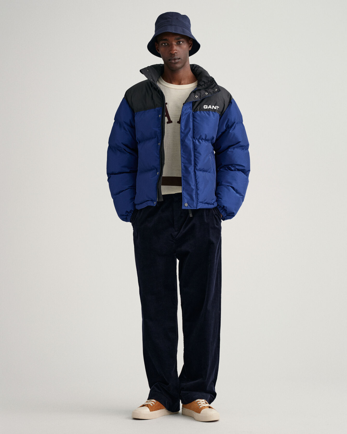 Veste rembourrée en colour-block