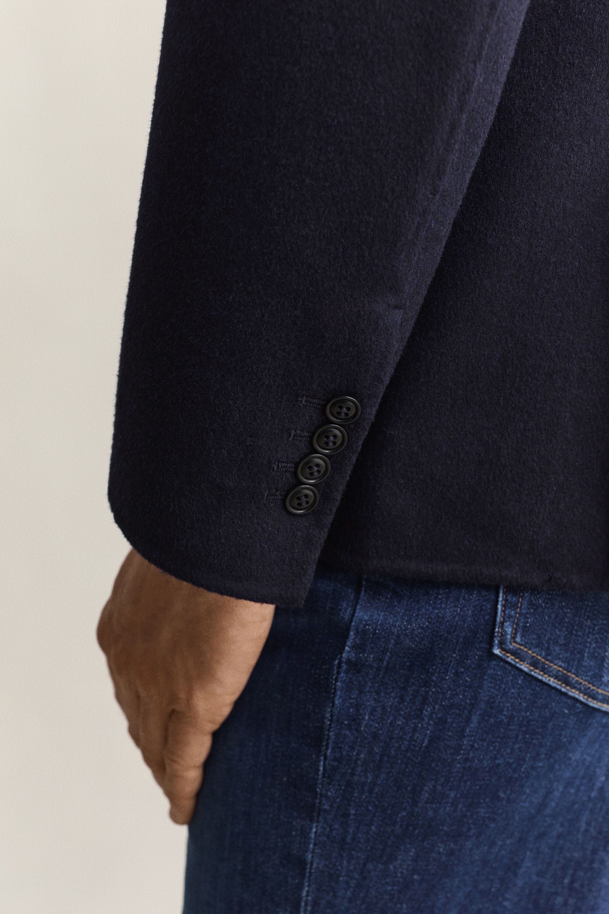 Veste blazer cousue main